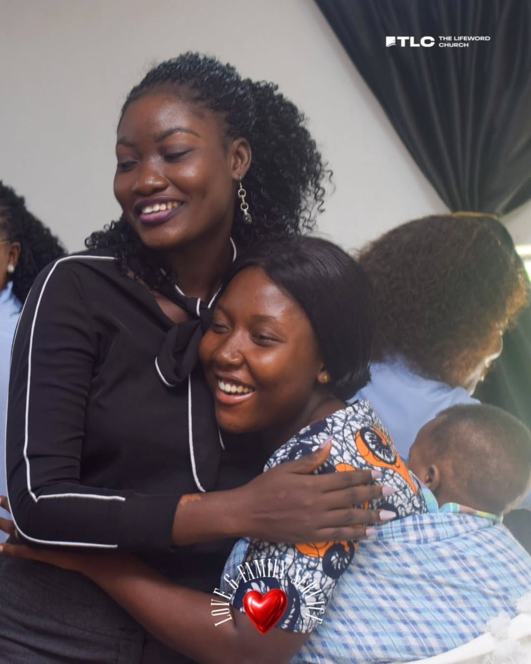 Members of The LifeWord Church sharing a joyful community moment
