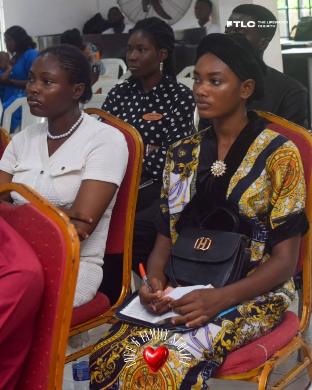 Church friends connecting in community