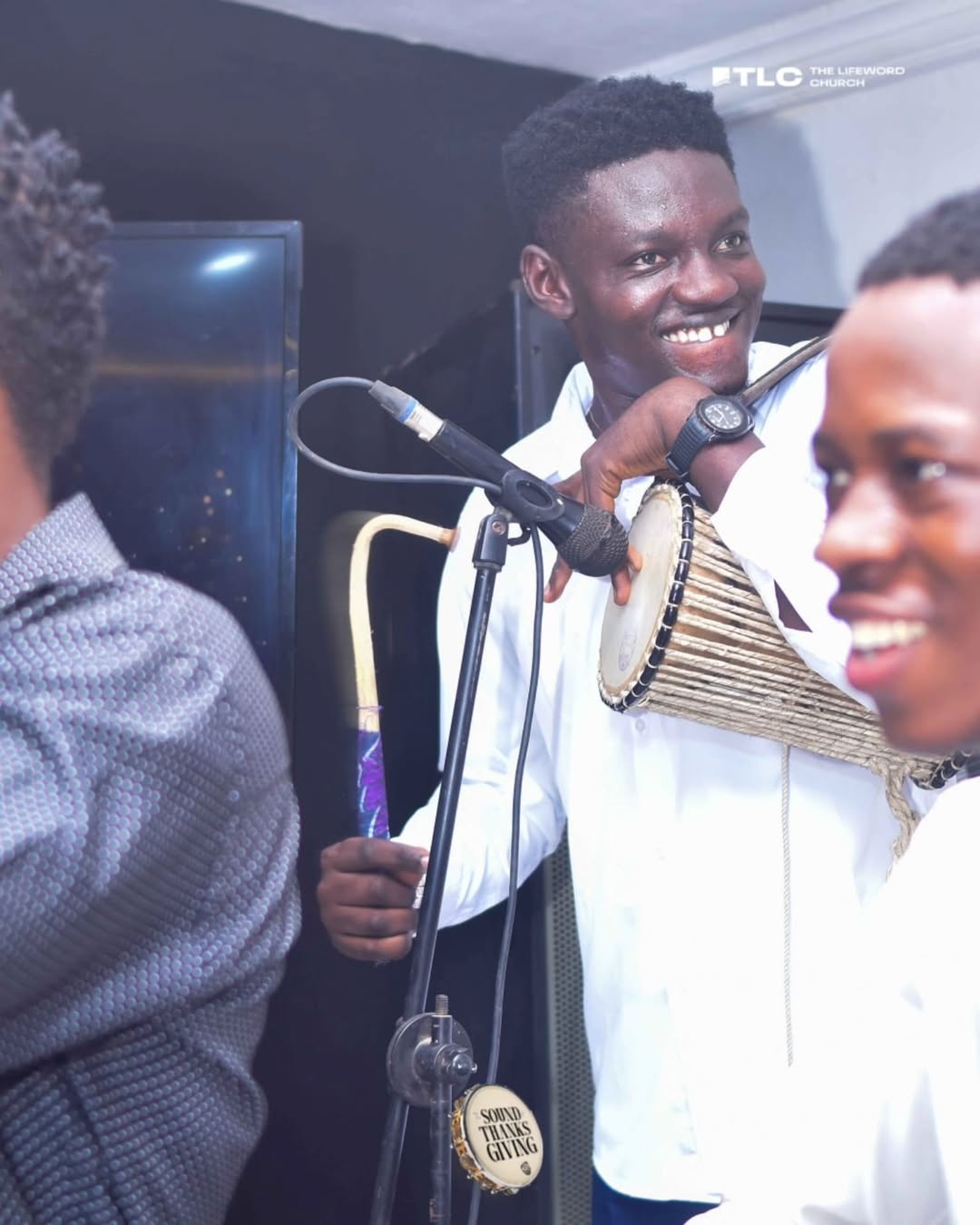 A musician serving during a LifeWord Church gathering